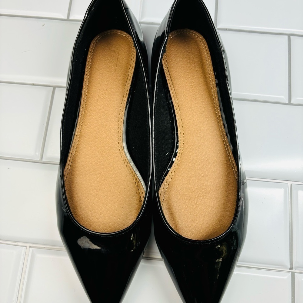 ASOS Design Latch Patent Pointer Toe flat US 6 - Picture 5 of 11
